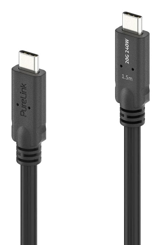 PureLink USB-Kabel, USB-C zu USB-C, 1,5 m, USB4, Lade-/Datenkabel