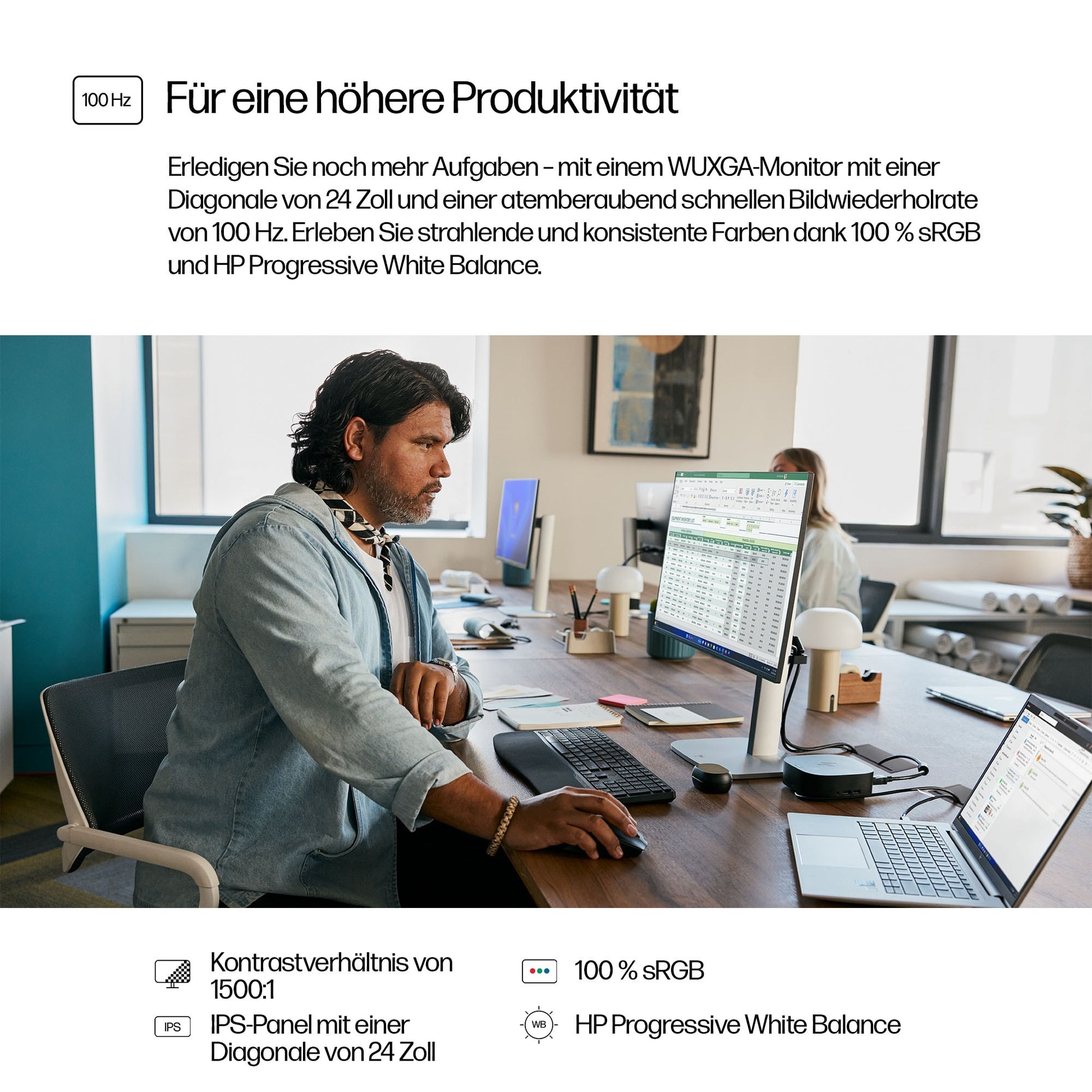 HP Serie 5 Pro 524pn – Monitor, 24", 1920 × 1200 (WUXGA)