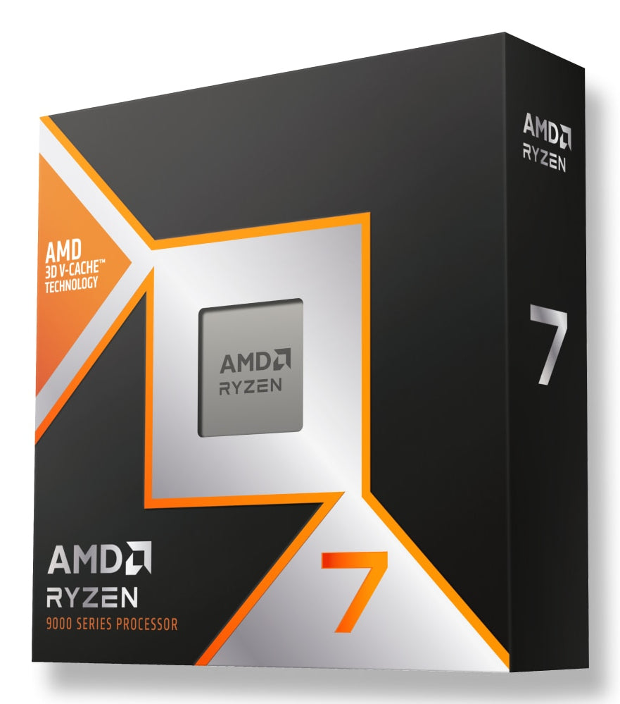 AMD Ryzen 7 9800X3D – CPU – 8 Kerne/16 Threads, 4,7–5,2 GHz, 104 MB Cache, 120 W, Sockel AM5