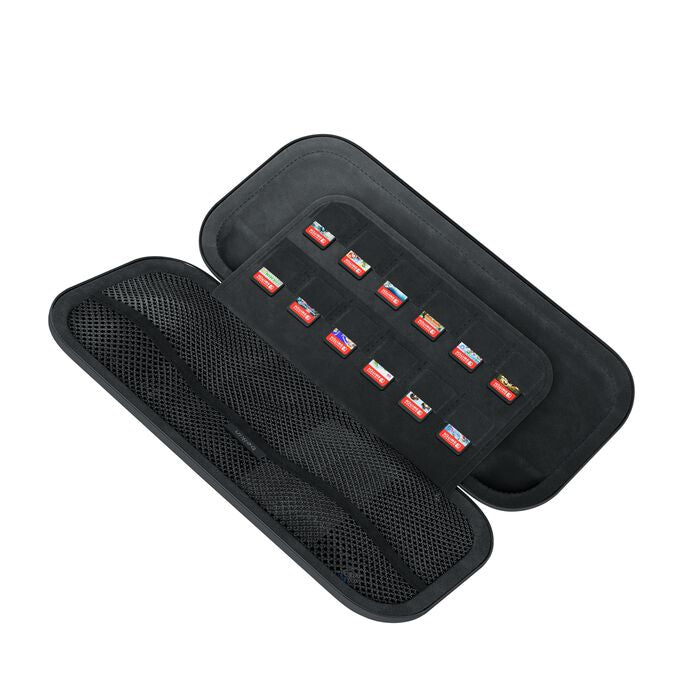 Belkin Hartschalenkoffer – mit Reissverschluss, Spielkartensteckplatz – für Nintendo – 145×46×293 mm – schwarz
