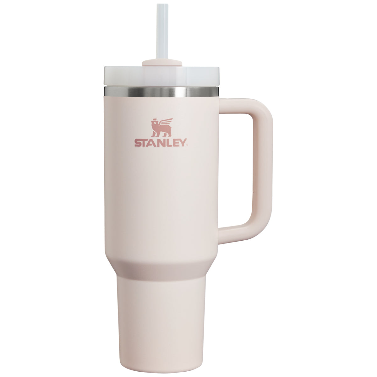 Stanley Quencher FlowState Thermobecher 1,2 l – doppelwandig 7 h heiss/11 h kalt, Edelstahl, Hellrosa