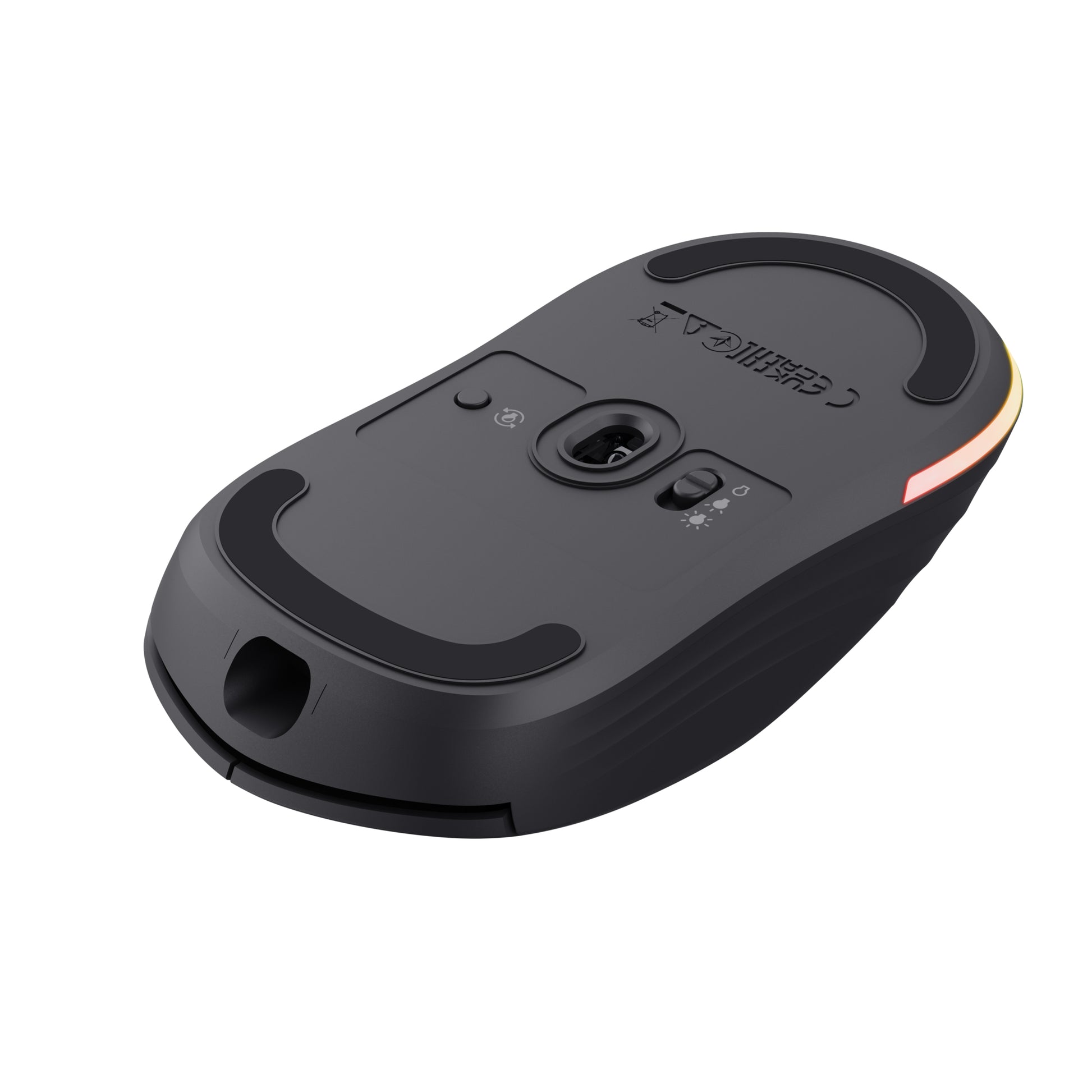 Trust GXT 927 Redex+ – Gaming-Maus – Kabellos (2,4 GHz), 25600 DPI, RGB-Beleuchtung, Rechtshänder, Schwarz