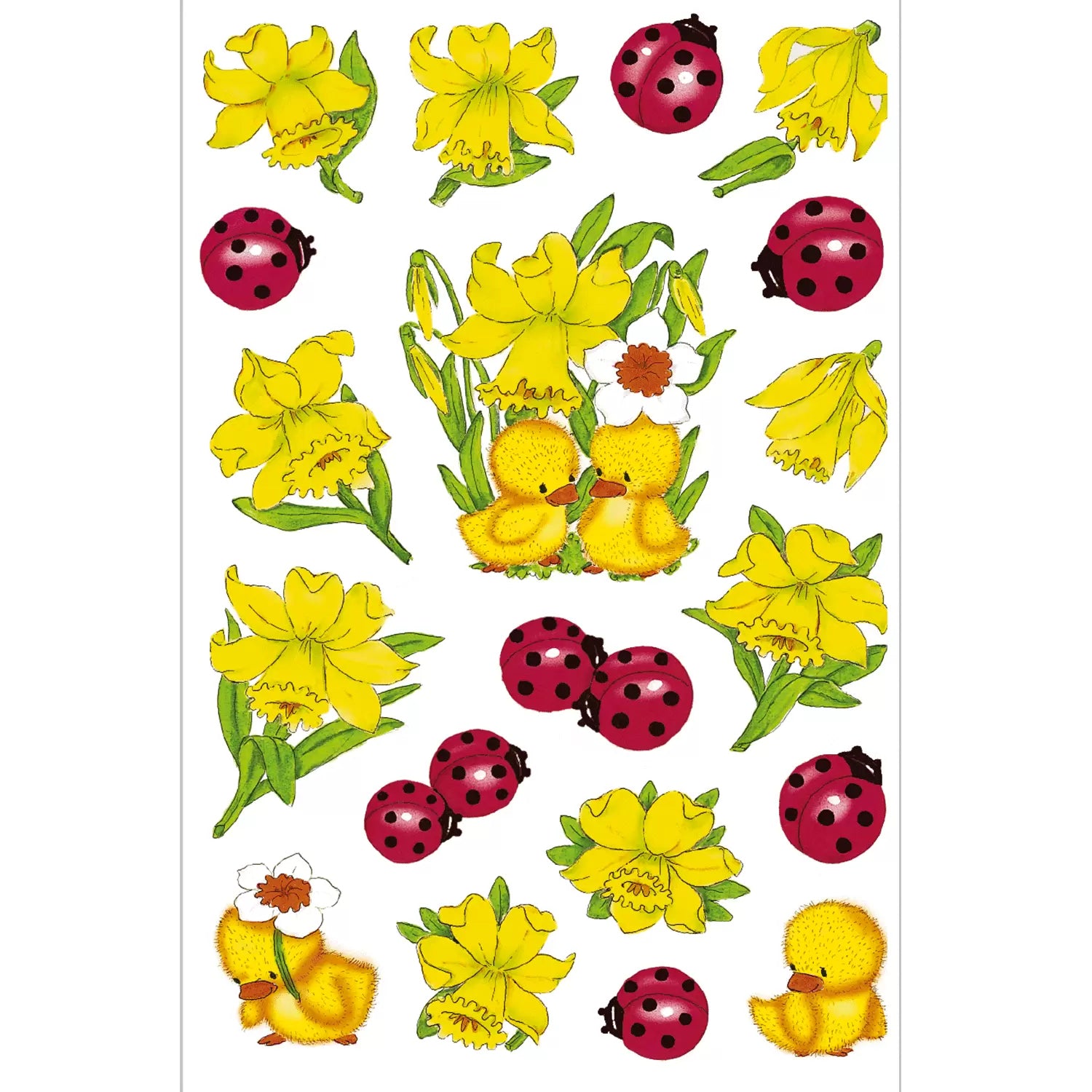 HERMA Schmucketiketten – Osterglocken – 57 Stück – permanent – mehrfarbig – 84 × 120 mm