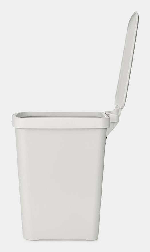 Brabantia Treteimer StepUp – 25 l – Recycling-Kunststoff, rechteckig – hellgrau