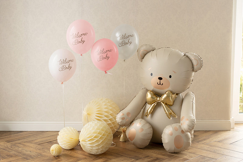 PartyDeco Luftballons Welcome Baby – mehrfarbig – Ø 30 cm – Latex – 6 Stk