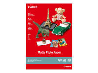 Canon MP-101 Fotopapier – matt, A3, 170 g/m², 40 Blätter – für Canon Serie S und Canon BJC-8200