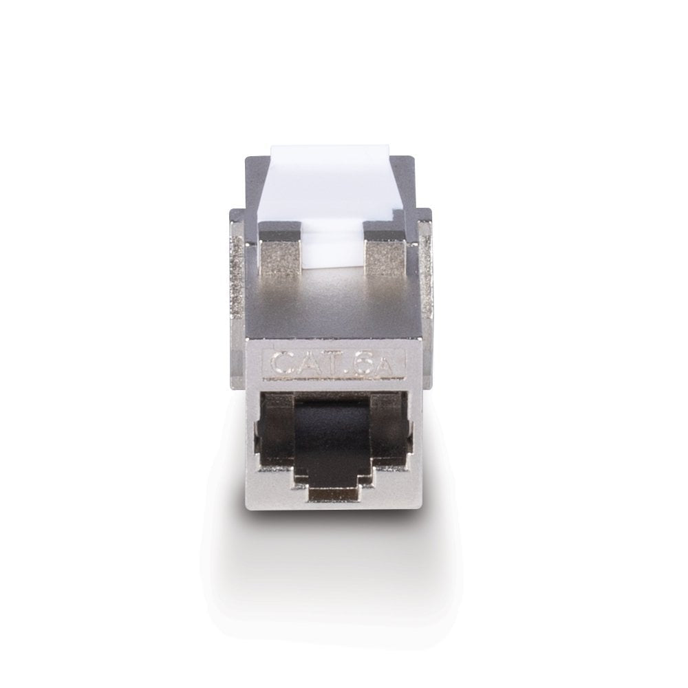 Lindy 60188 Keystone-Modul – RJ-45 zu RJ-45, Cat6a, 500 MHz, Nickel/Gold-Kontakte, Zinkgehäuse