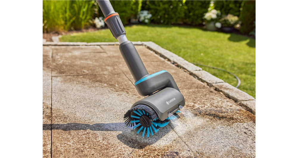 Gardena Walzenbürste – mittel, für Gardena AquaBrush, grün/grau