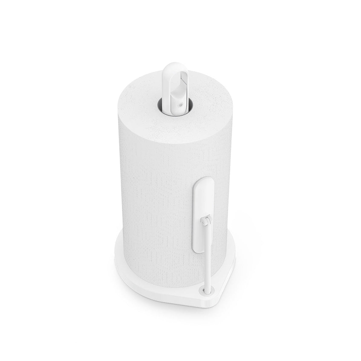 Simplehuman – Küchenrollenhalter Edelstahl, 20,6 × 18 × 38,1 cm, Weiss, für Rollen bis Ø 18 cm
