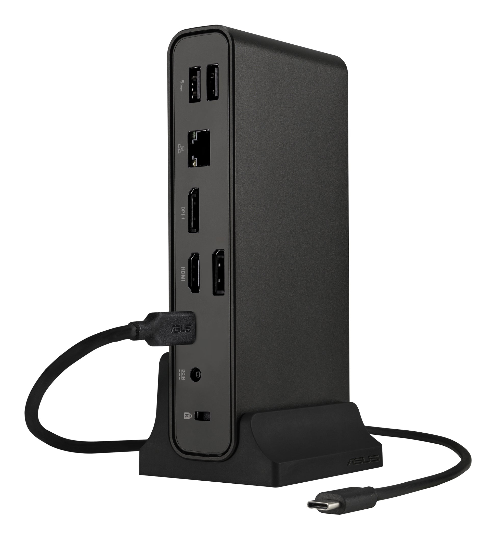 ASUS DC301 Dockingstation – USB-C, 2× DP, 1× HDMI, 3× USB-A, 2× USB-C, 90 W PD, GbE, SD, 3,5 mm Audio