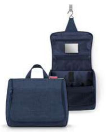 Reisenthel Kulturbeutel XL – Wasserfest, mit Spiegel – 4 l (280×230×100 mm) – Dunkelblau