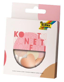 Folia Konfetti, mehrfarbig, Motiv Love, recyclingfähig, FSC-zertifiziert