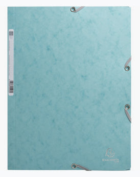 Exacompta Gummibandmappe Skandi A4 – 3 Klappen, Karton, mehrfarbig, bis 250 Blatt, 4 Stk.