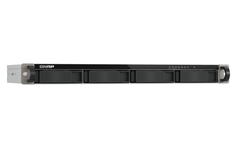 QNAP Speichergerät – SATA 6 Gb/s; 2 × 2,5 GbE LAN, 4-Bay 1U Rackmount