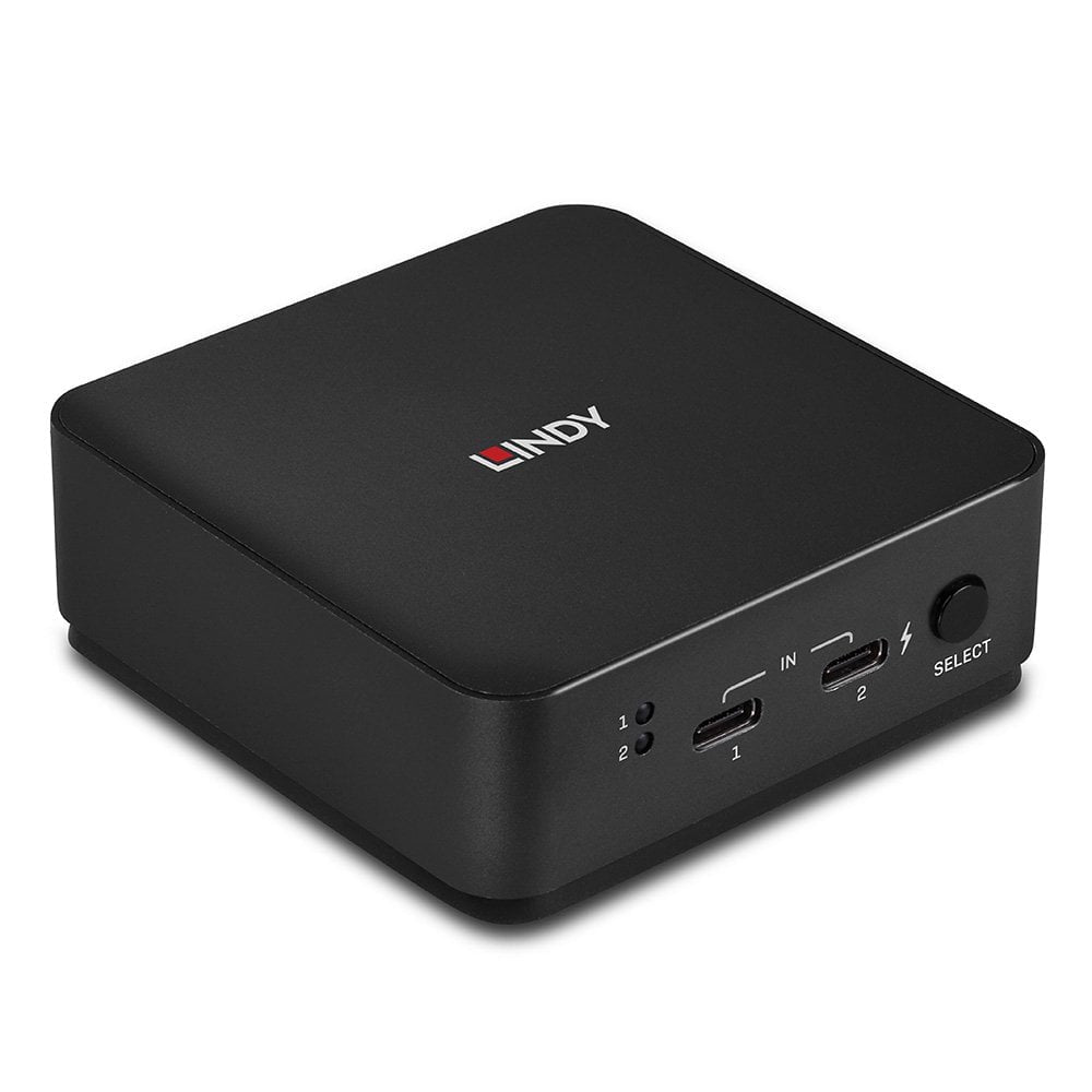 Lindy KVM-Switch 2×1, USB-C/Dual HDMI, 4K (3840 × 2160)