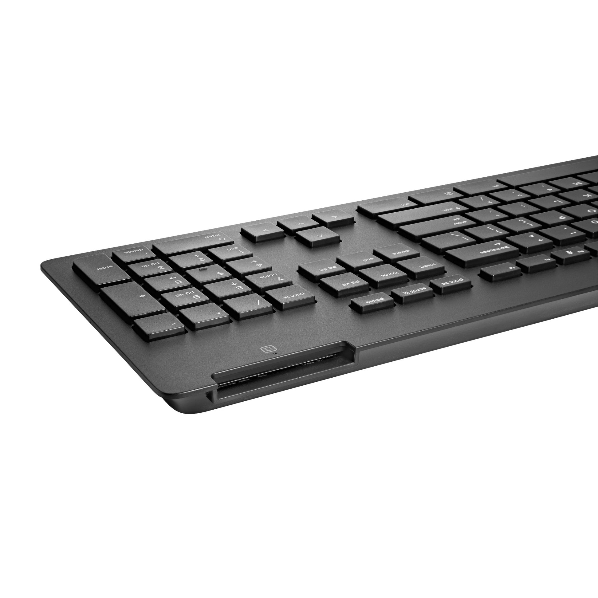 HP Slim v2 Smartcard Tastatur – kabelgebunden, USB-A – QWERTY – Schwarz