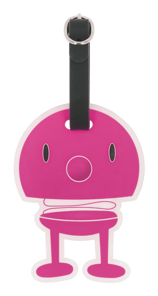 Hoptimist Gepäckanhänger – 80 × 105 mm – Pink – Silikon – 1 Stk.