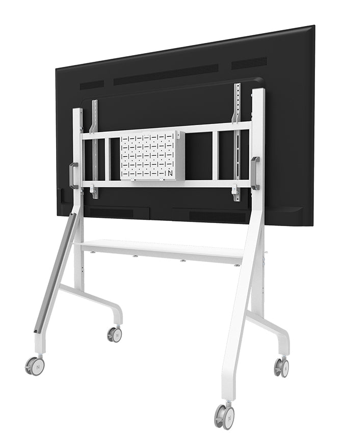 Neomounts MOVE Go XL FL50-575WH1 – Trolley, höhenverstellbar, für 65–110", VESA 100×100–1000×600, bis 125 kg