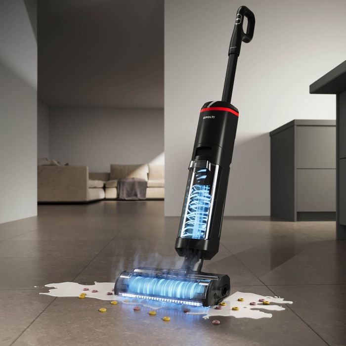 Polti Multiflächenreiniger ROLLYSTEAM WD30C – 450 W, Schmutzwassertank 0,8 l, Akkubetrieb, 21,6 V