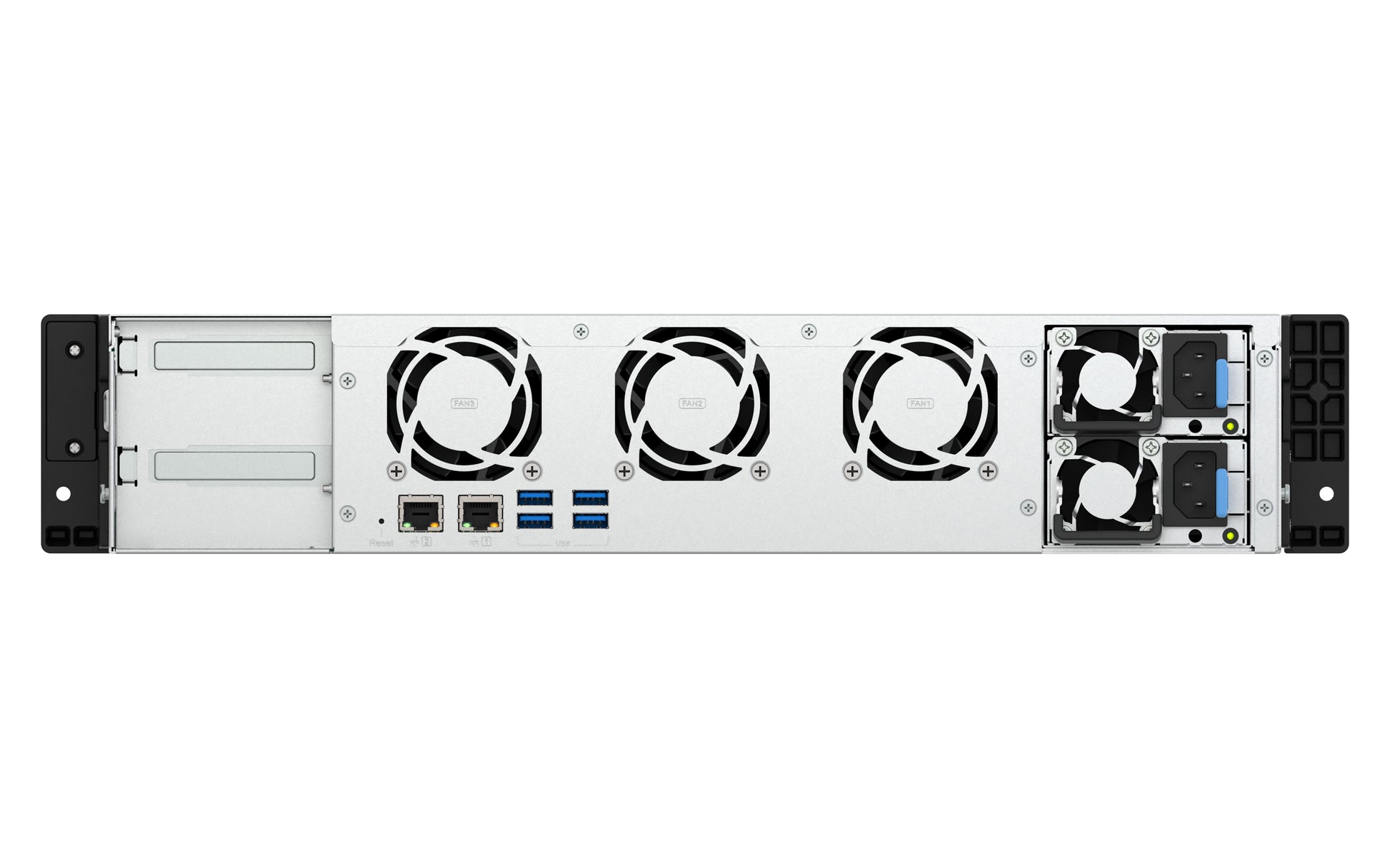 QNAP 8-Bay kurztiefe Rackmount Speichergerät – 2 × 2,5 GbE, 4 × USB 3.2 Gen 1, Intel Atom C5125, 8 GB RAM