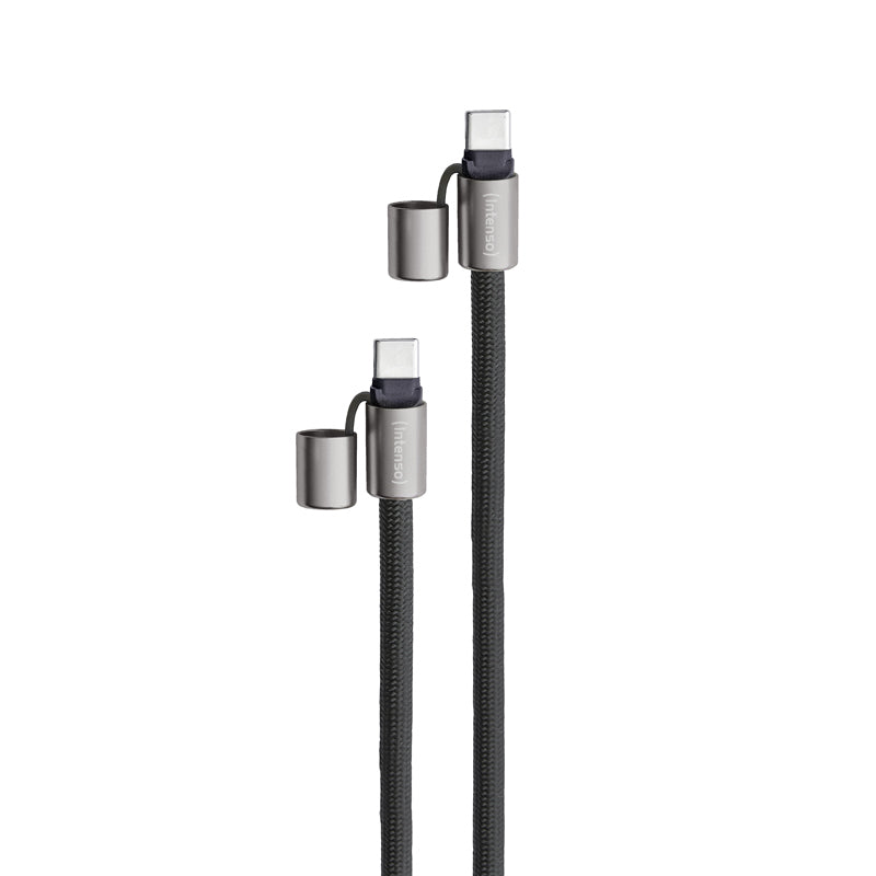 Intenso Daten- & Ladekabel – USB-C auf USB-C 1,65 m, PD 60 W, geflochten – für USB-C Geräte