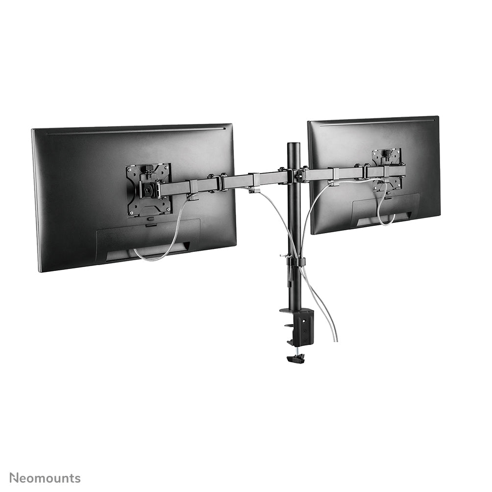 Neomounts FPMA-D550DBLACK – Monitorarm Tischhalterung – 2 Monitore – 10–32" – VESA 75×75/100×100 mm