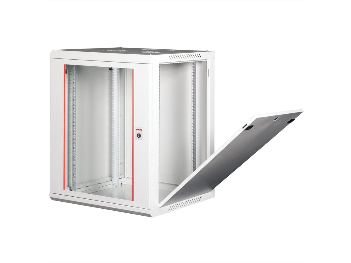 ROLINE Basic Plus – 19" Wandverteiler 15U, IP20, abschliessbar, 600 × 600 × 779 mm, lichtgrau, Stahl