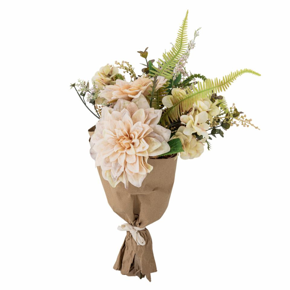 Bloomingville Strauss – Ø 23 × 46 cm – Kunststoff & Papier & Eisen, natur