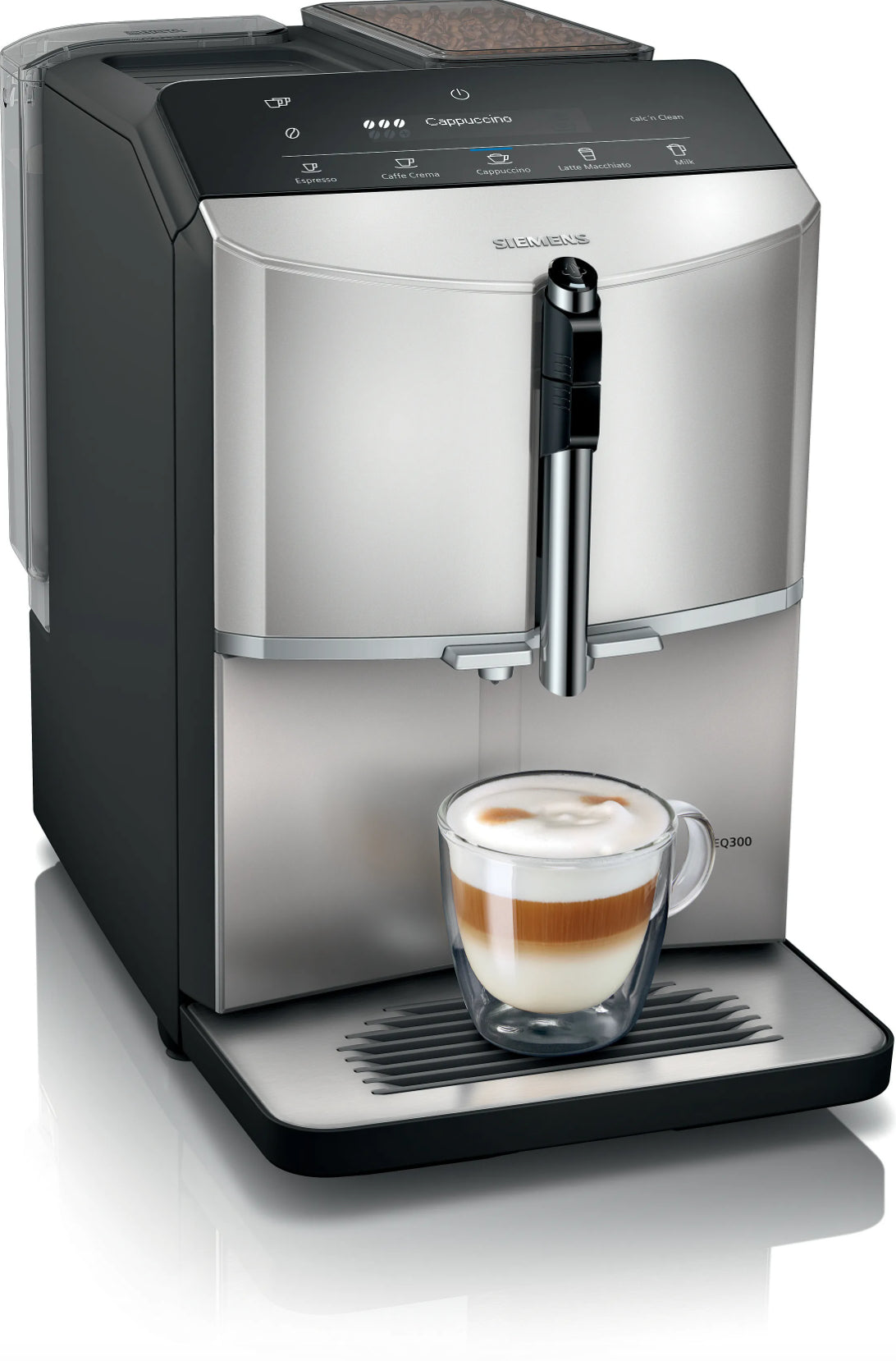 Siemens EQ300 TF303E07 Kaffeevollautomat – 15 bar, 1,4 l, 250 g, Keramik-Mahlwerk, Schwarz