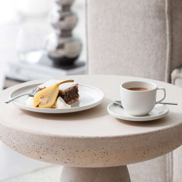 Villeroy & Boch Afina Frühstücksteller – Porzellan, weiss, Ø 22 cm, spülmaschinenbeständig