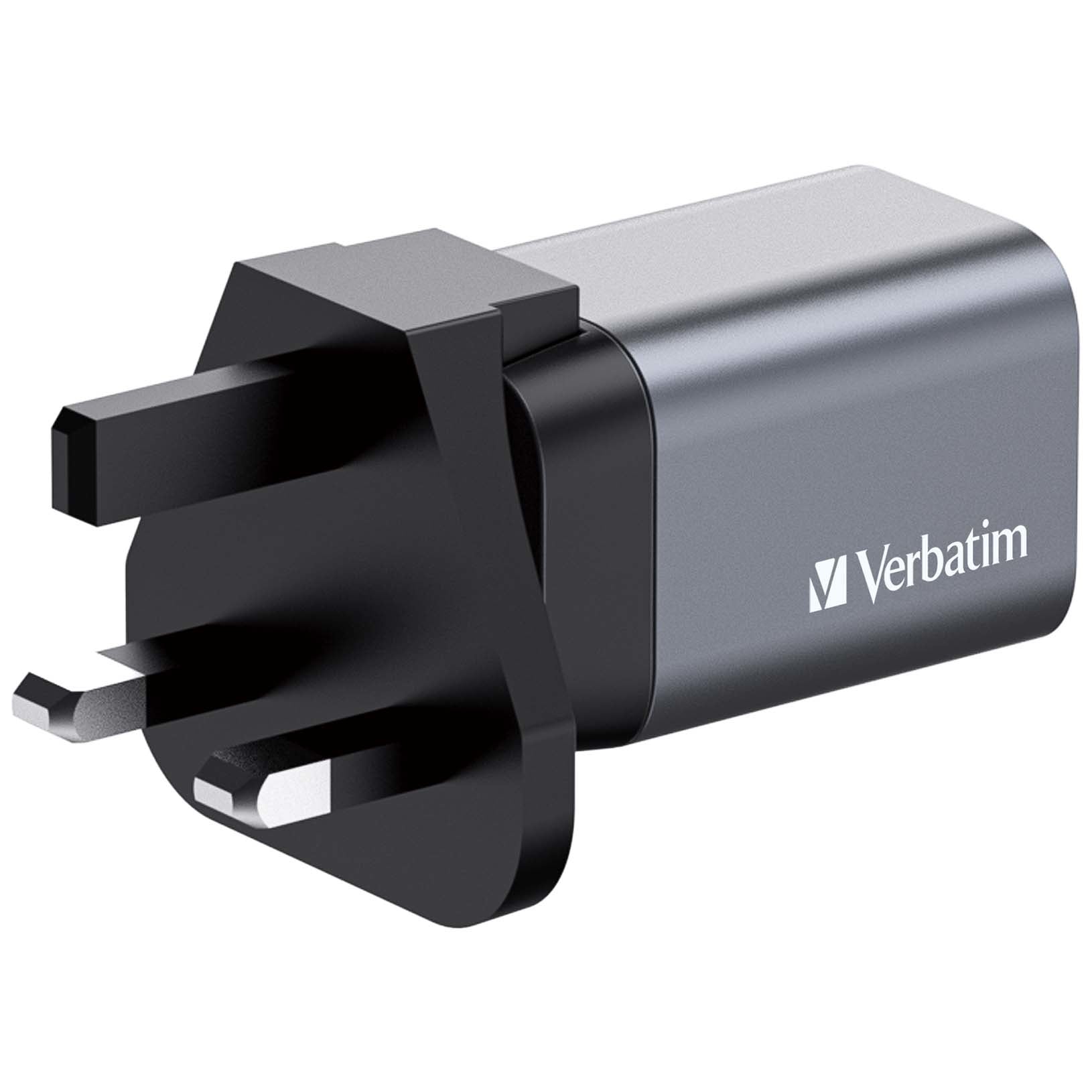 Verbatim GNC-35 USB-Ladegerät 35 W – USB-C×1, USB-A×1 – PD, PPS, QC 3.0, GaN