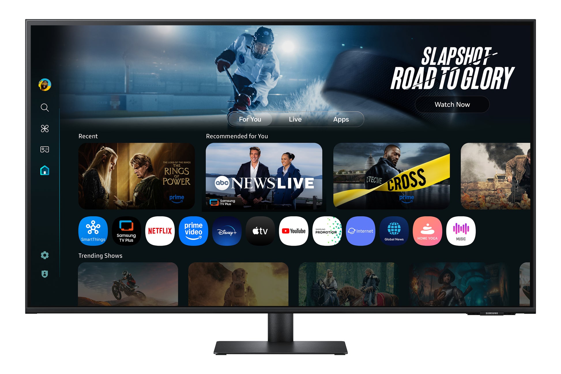 Samsung M70F – 43", 3840 × 2160 (4K), VA, USB-C 65 W, HDR10