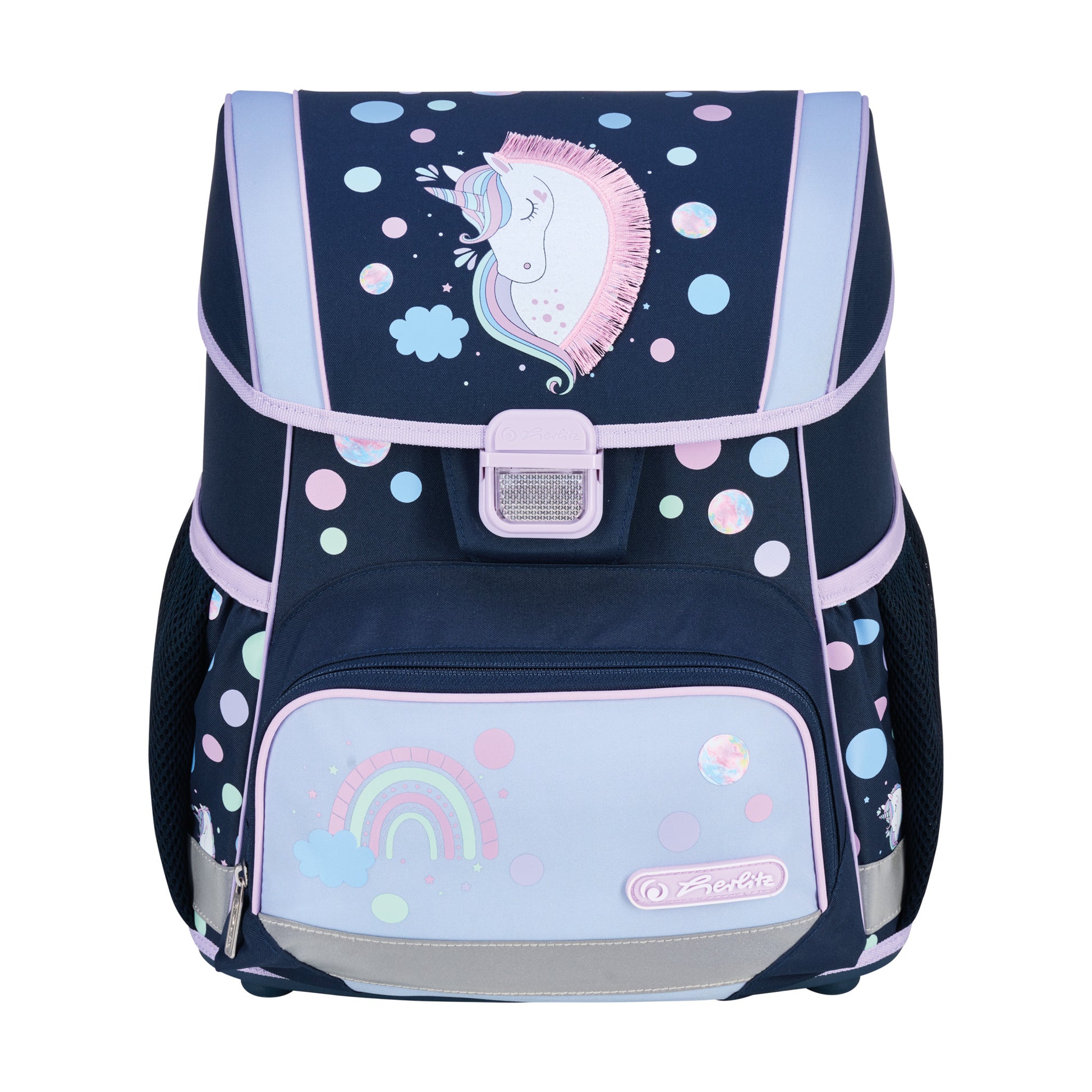 Herlitz Loop Plus – Schulrucksack-Set 4-teilig, Unicorn Dreams, 17 l, 31×37×22 cm