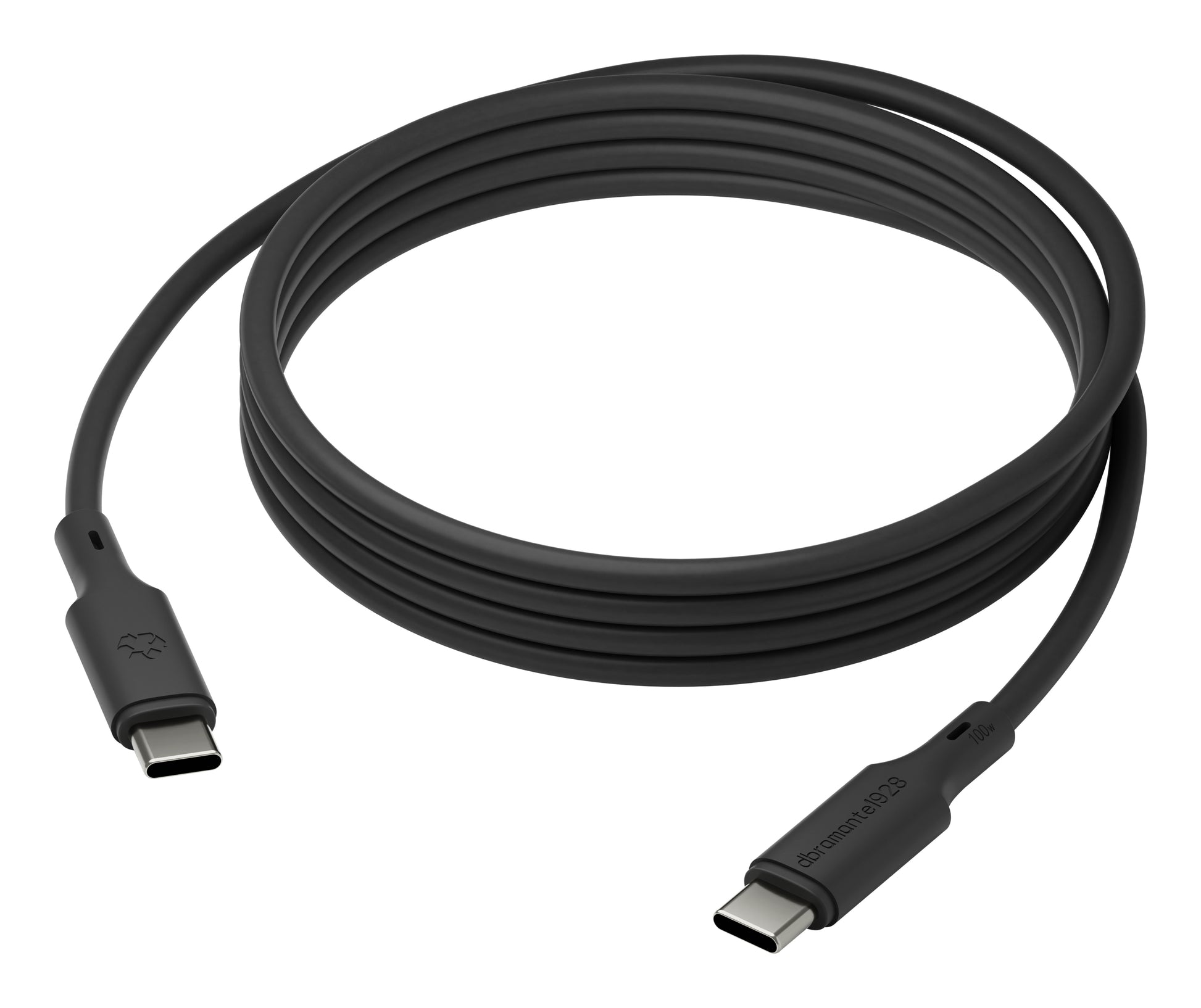 dbramante1928 USB-C auf USB-C Kabel – 2 m – PD 100 W – Schwarz