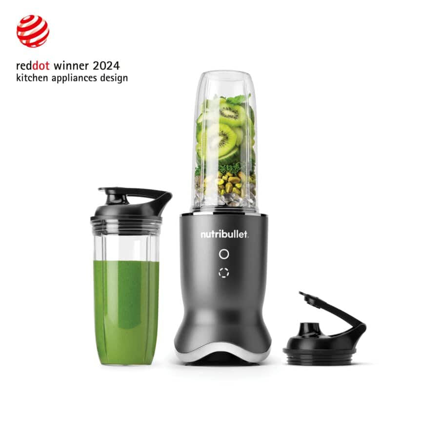 NutriBullet Smoothie-Mixer NB1206DGCC – 0,7 l, 1200 W, spülmaschinenfest – dunkelgrau/silber