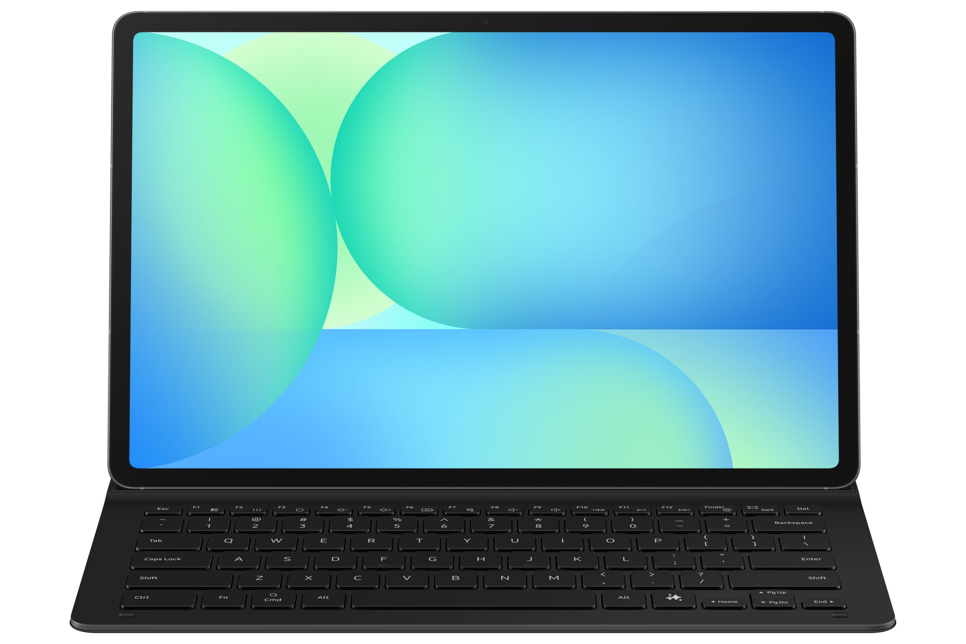 Samsung Tab S10 FE+ Book Cover Notebook-Schutzhülle – für Galaxy Tab S10 FE+, Aufsteckfunktion, Schwarz
