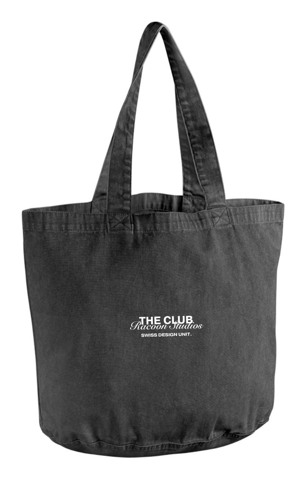 racoon Stofftasche, Baumwolle, Schwarz, 340×380×210 mm