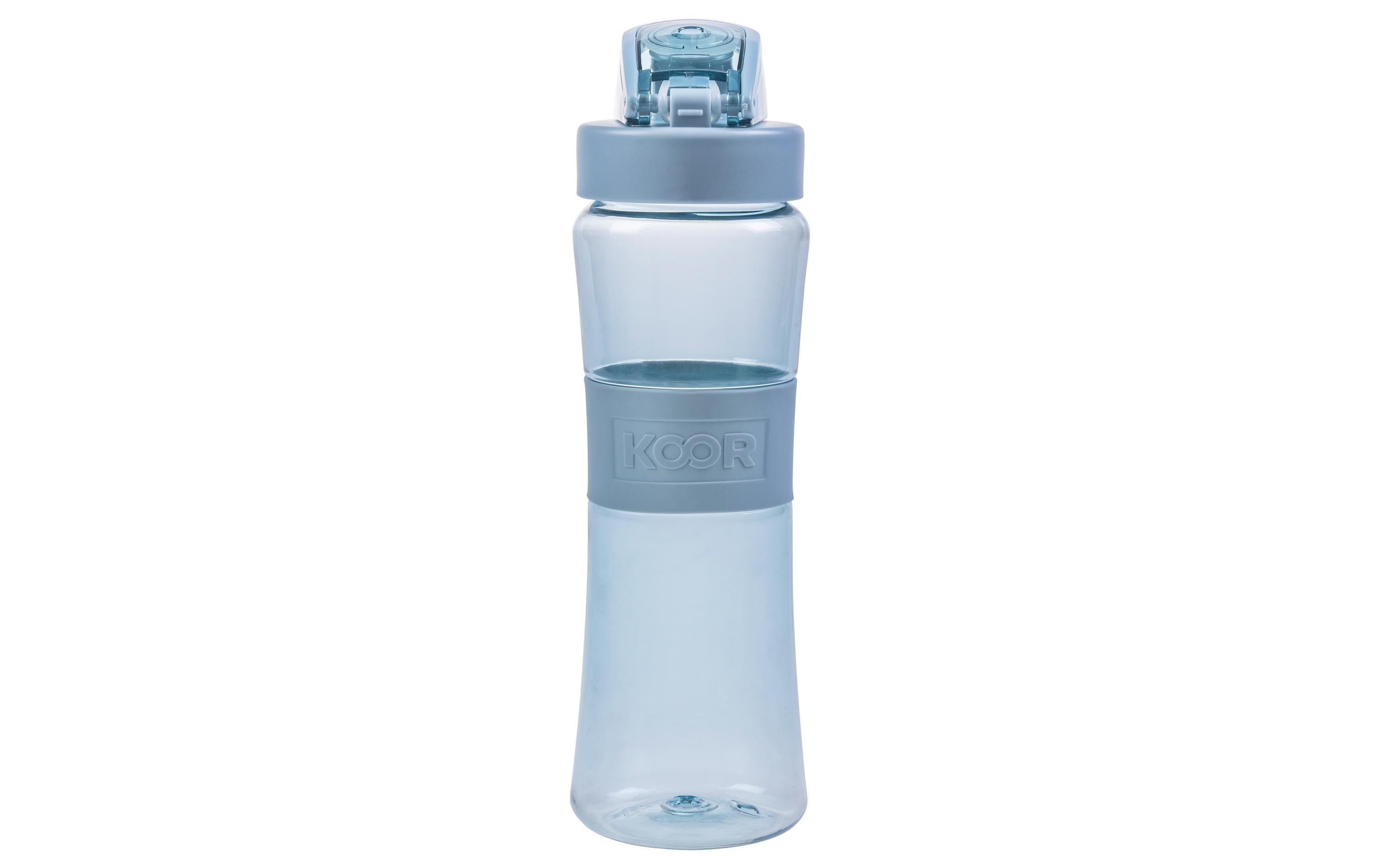 KOOR Trinkflasche 650 ml – Kunststoff, Weithals, Schraubdeckel, Blau