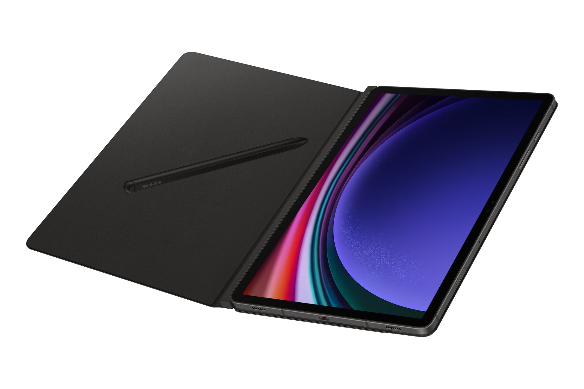 Samsung Smart Book Cover Notebook-Schutzhülle – für Tablets bis 11", Stoßschutz, Kunststoff, Schwarz
