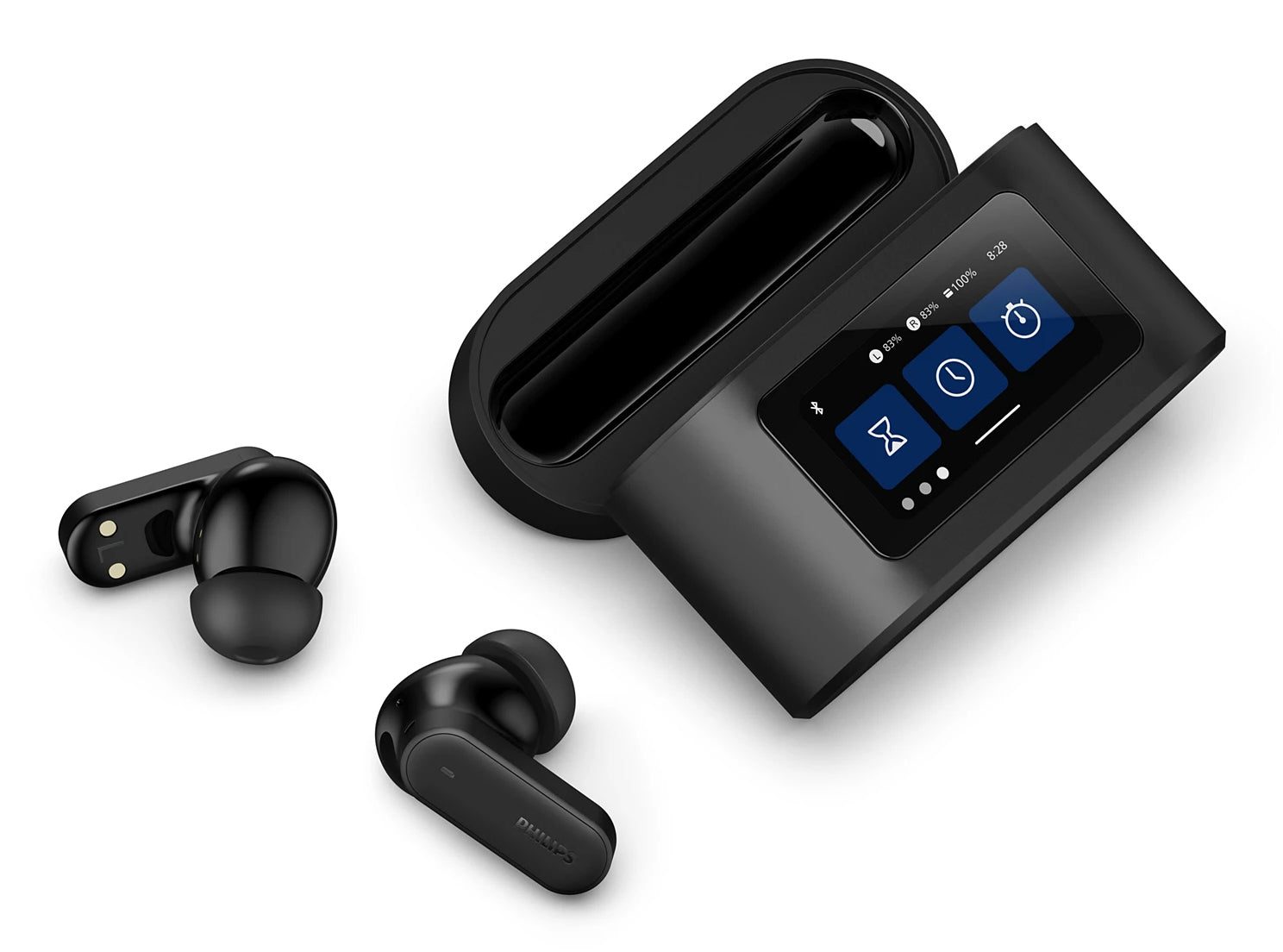 Philips TAT6000BK/00 – True Wireless In-Ear Kopfhörer – Bluetooth, ANC, IPX5 – Schwarz – bis 28 h