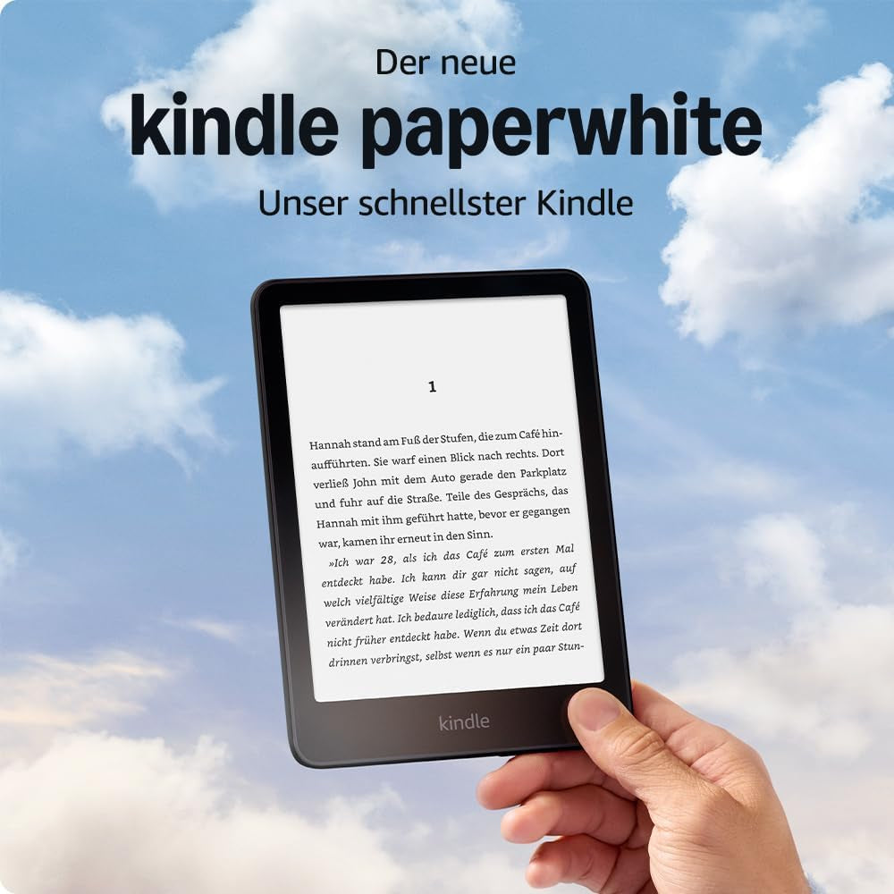 Amazon Kindle Paperwhite Schwarz – 7" E Ink Carta, 16 GB