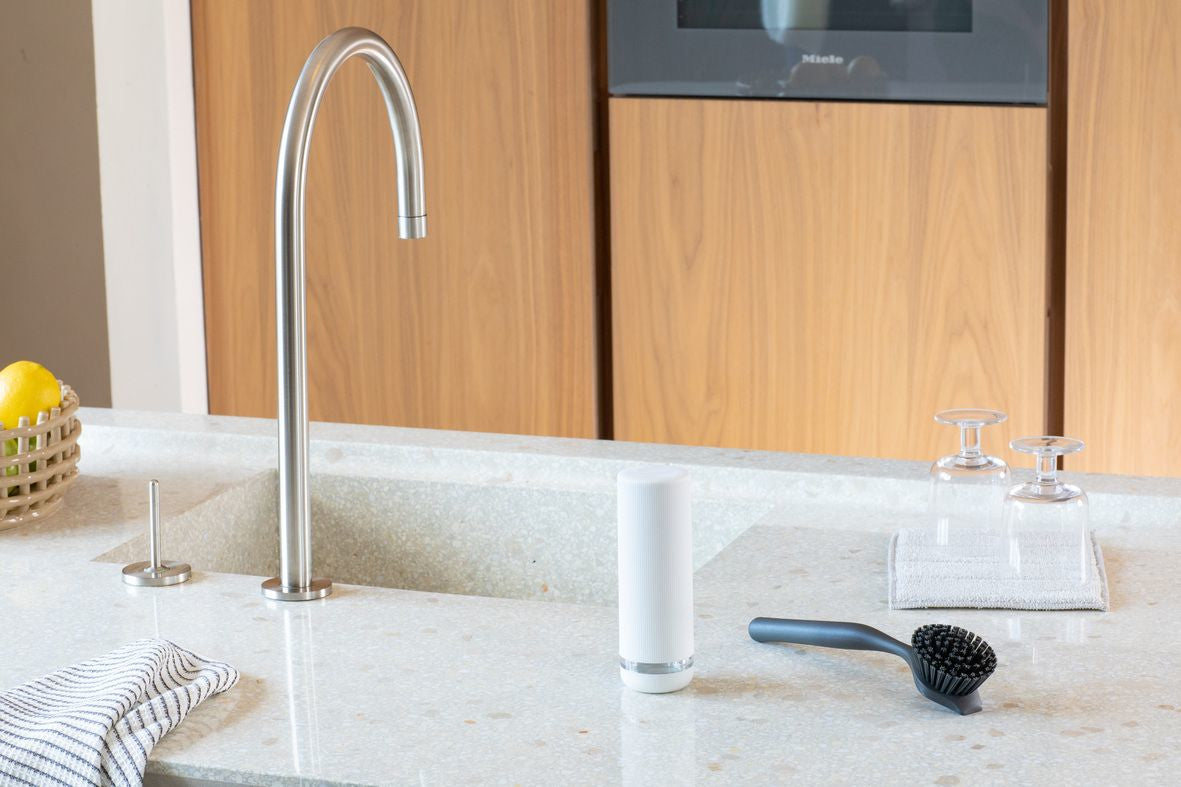 Brabantia Seifenspender – Silikon, Weiss, 200 ml