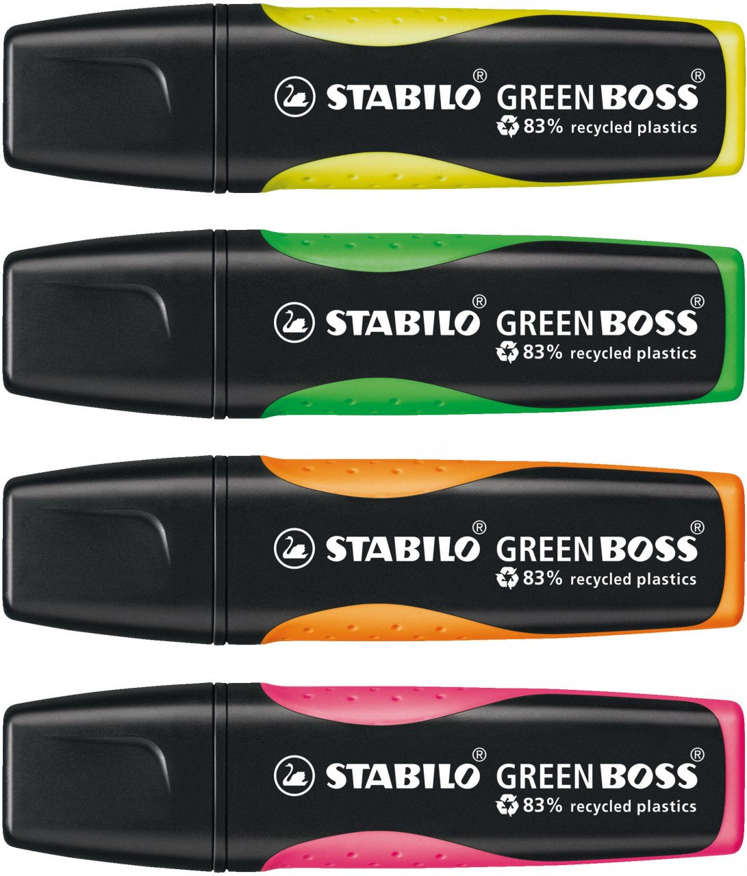STABILO BOSS GREEN Textmarker Orange – Keilspitze, 2–5 mm, nachfüllbar