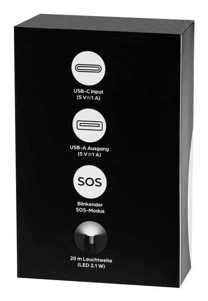 ONIT Powerbank 3'000 mAh – 1× USB-A, schwarz