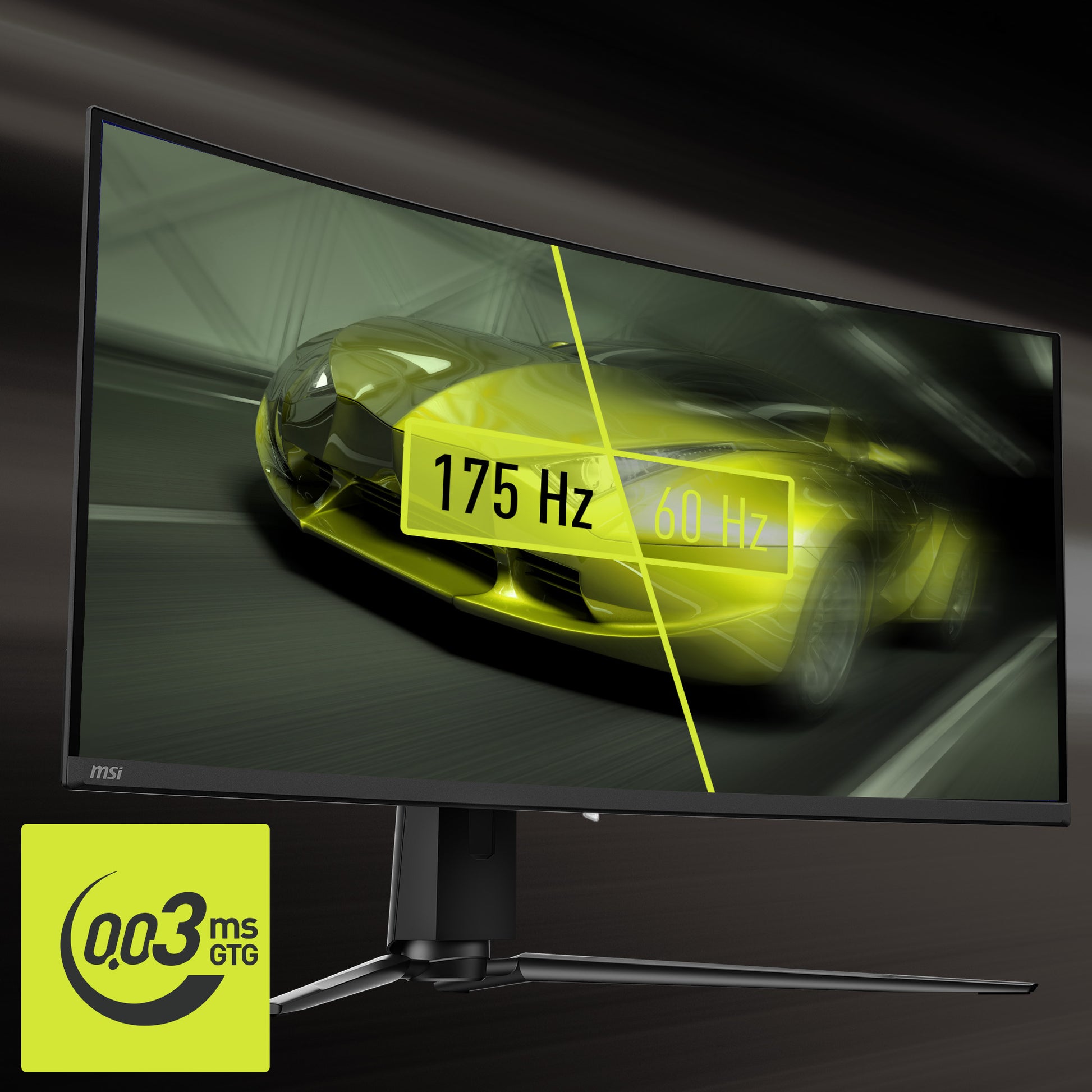 MSI MAG 341CQPDE – Monitor, 34", QD-OLED, 175 Hz, 250 cd/m², USB-C, VESA 100 × 100, Schwarz