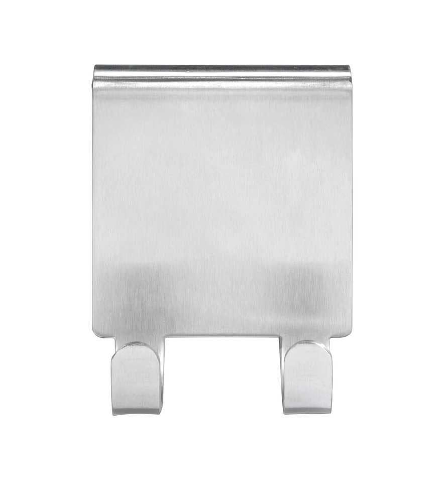WENKO Haken Vieste Duo – Edelstahl matt, 5,5×7×6 cm