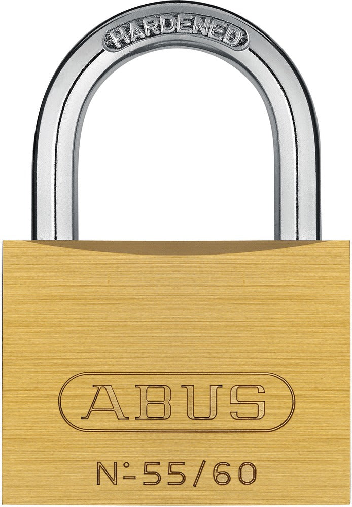 ABUS 55/60 Vorhangschloss – goldfarbig, 2 Steckschlösser