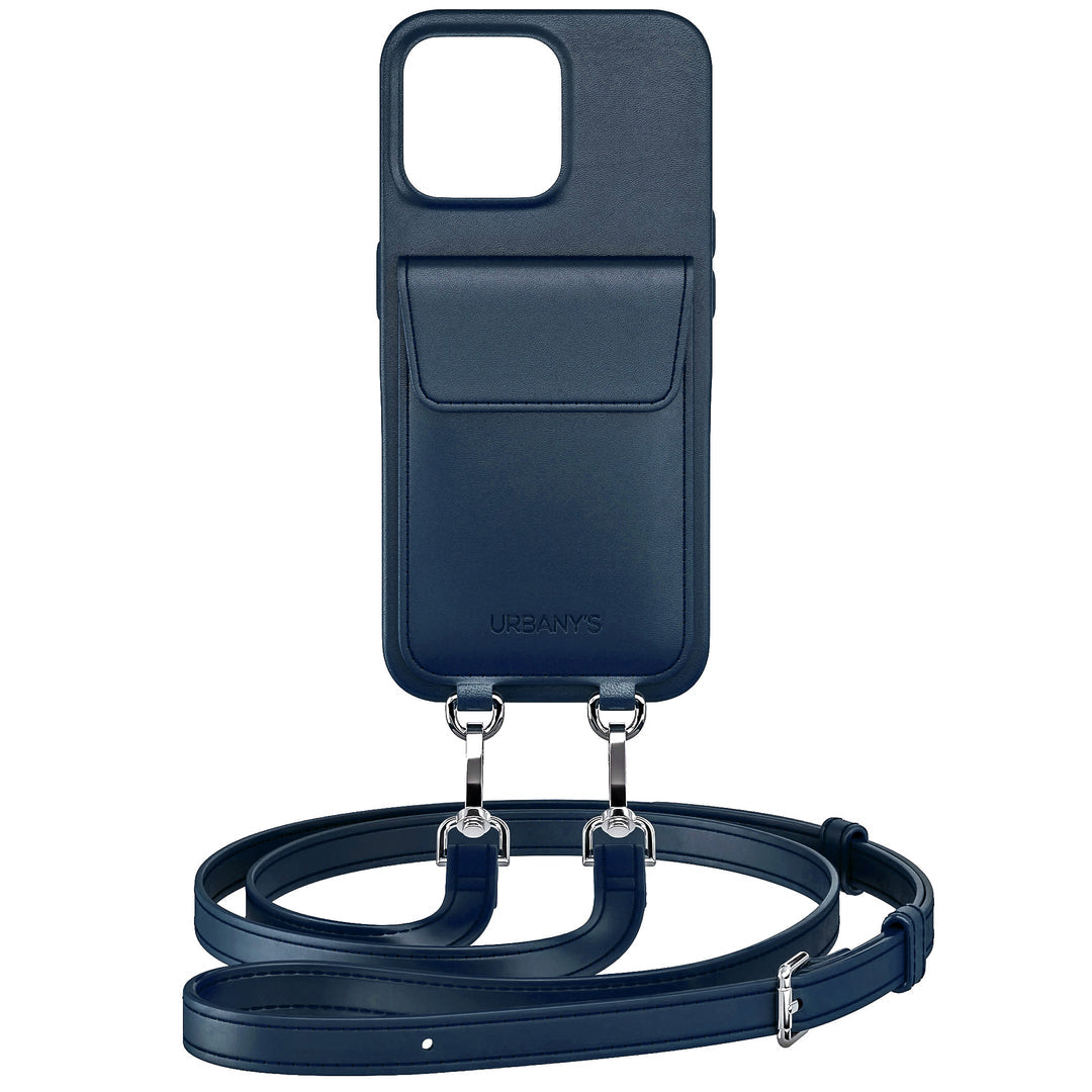 Urbany's Urbanys – Halskettenhülle – für Apple iPhone 17 Air – Deep Sea – mit Kordel