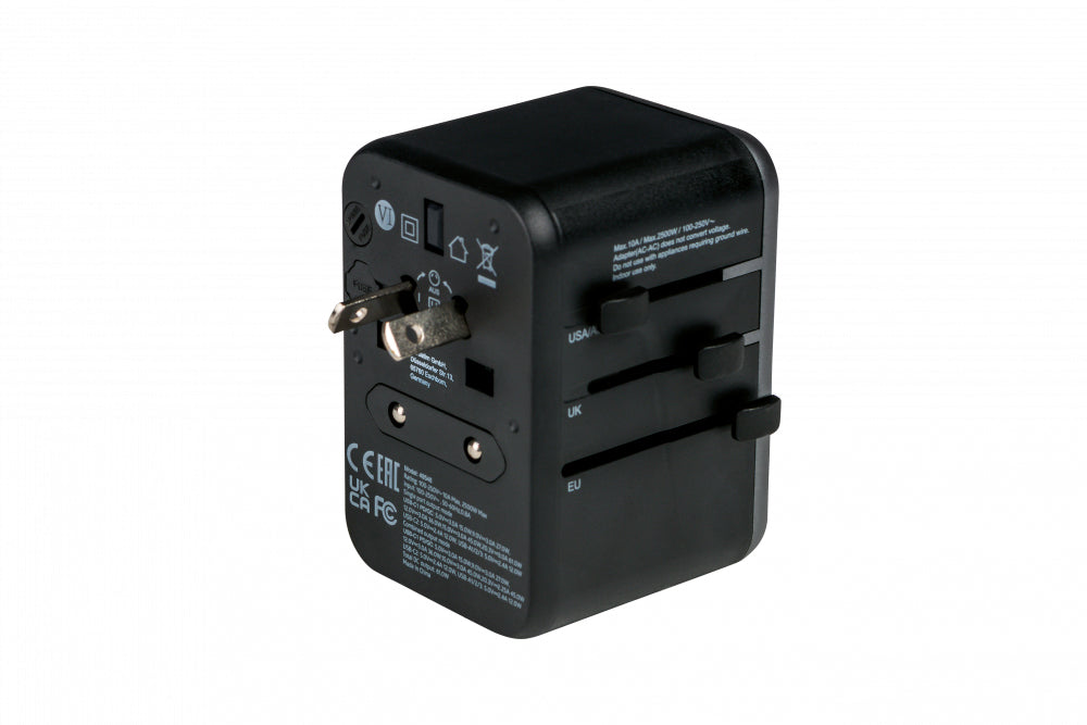 Verbatim UTA-04 Reiseadapter USB-Ladegerät 61 W – USB-C×2, USB-A×3 – PD, QC