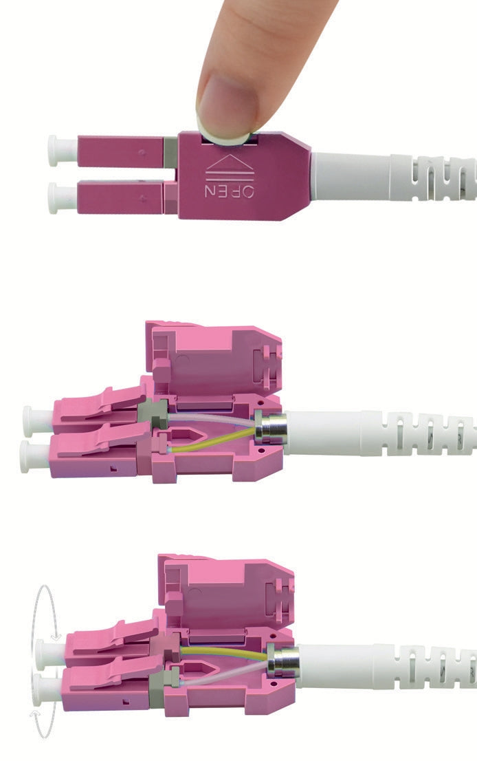ROLINE LWL-Patchkabel – LC–LC, Multi-Mode (OM4), 10 Gbit/s, 20 m